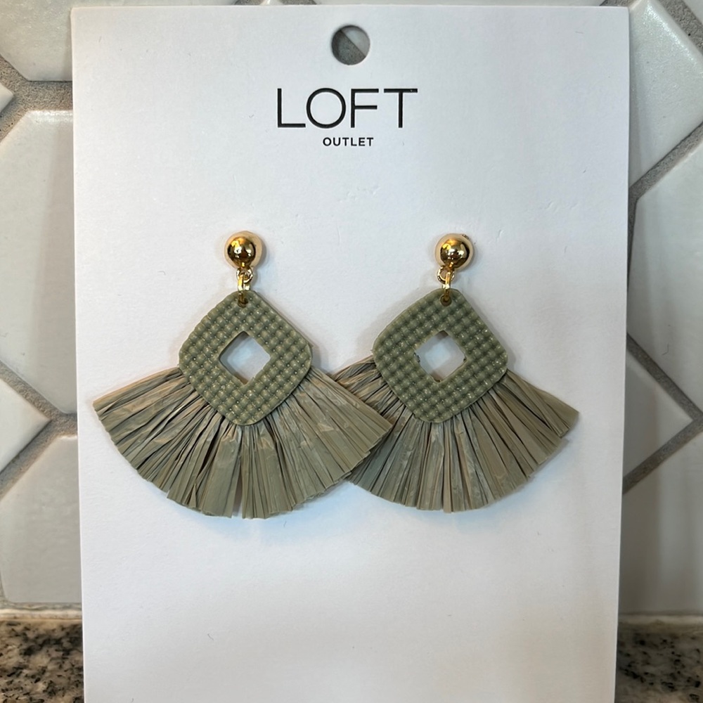 LOFT Straw Earrings